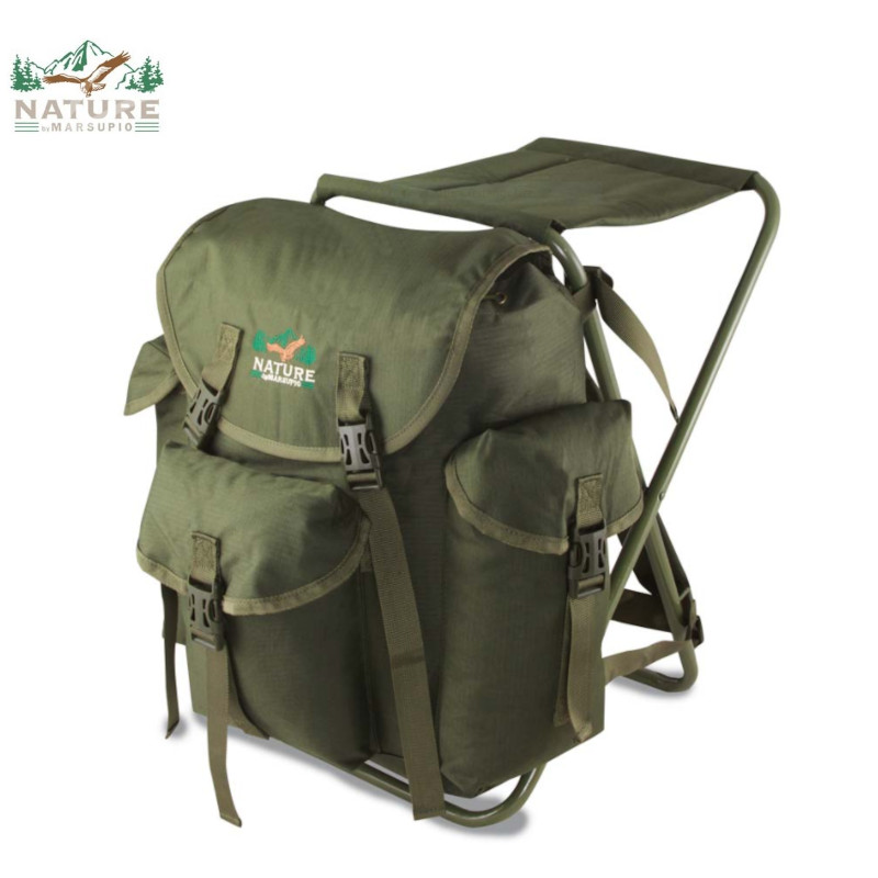 MARSUPIO NATURE Zaino con Sedia Pieghevole