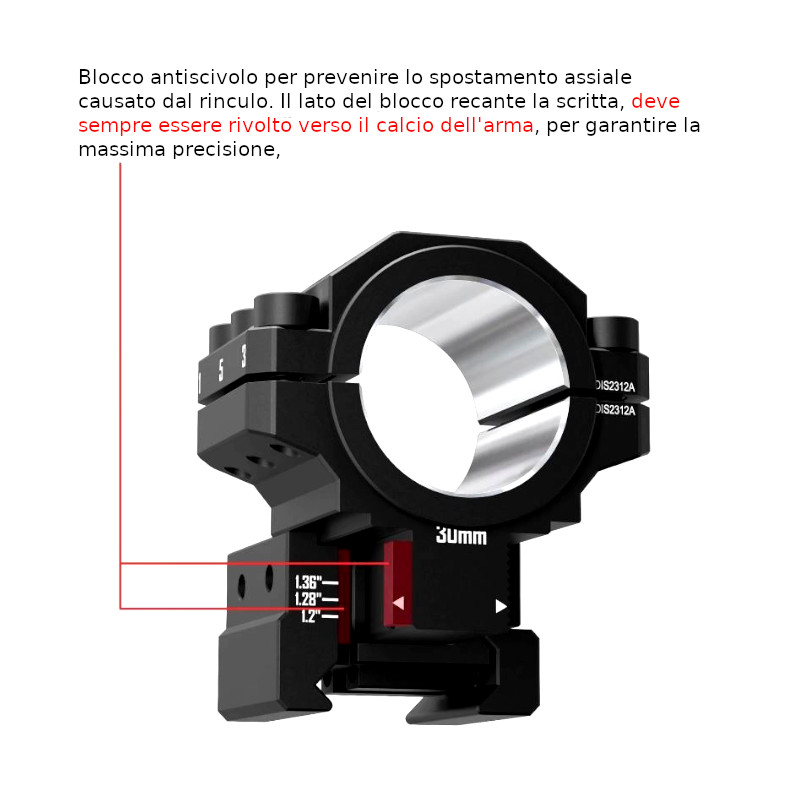 Anelli Regolabili Diametro 1"/30 mm