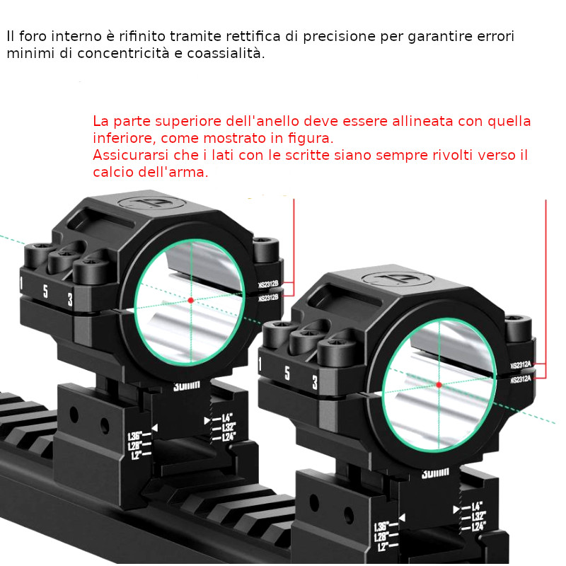 Anelli Regolabili Diametro 1"/30 mm